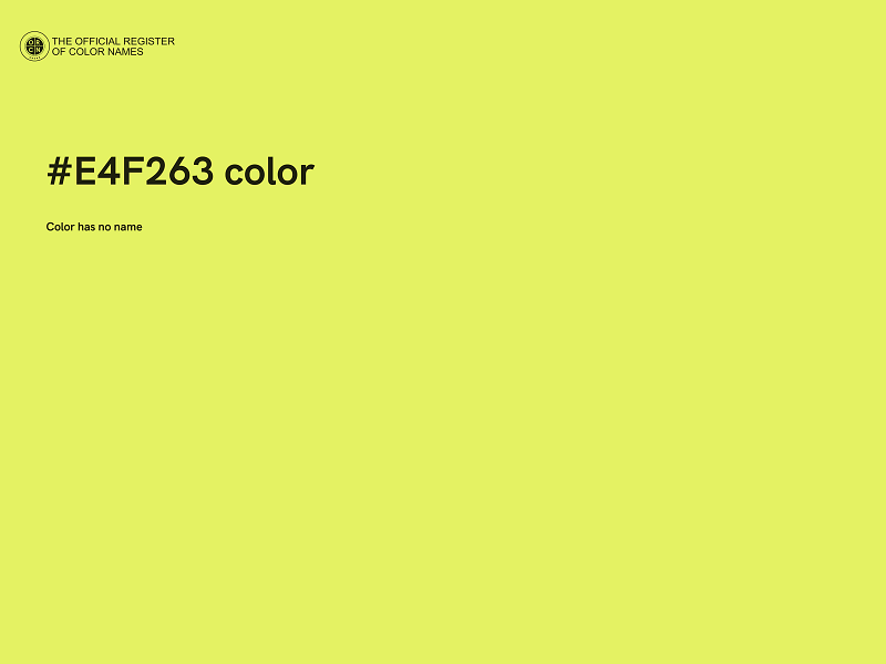 #E4F263 color image