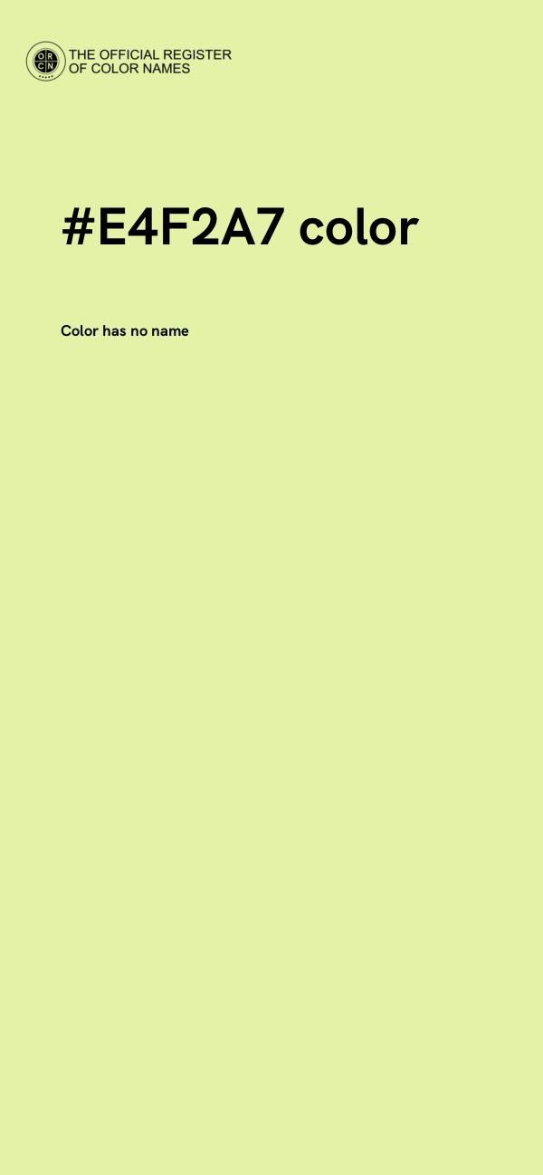 #E4F2A7 color image