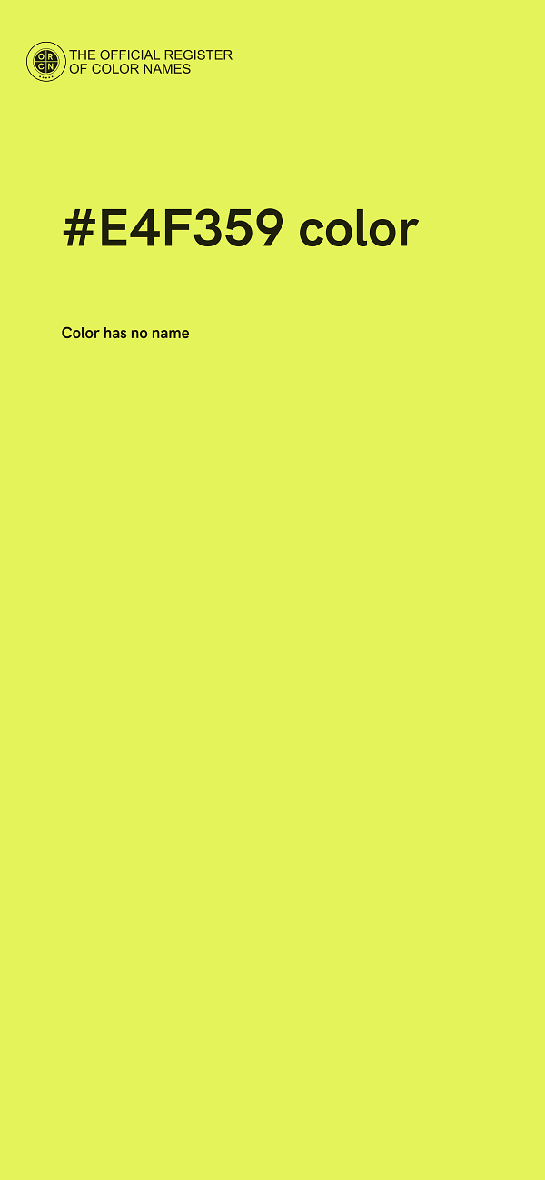 #E4F359 color image