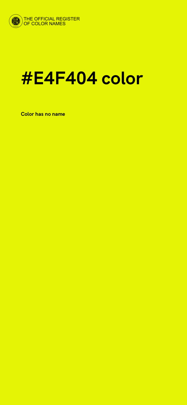 #E4F404 color image