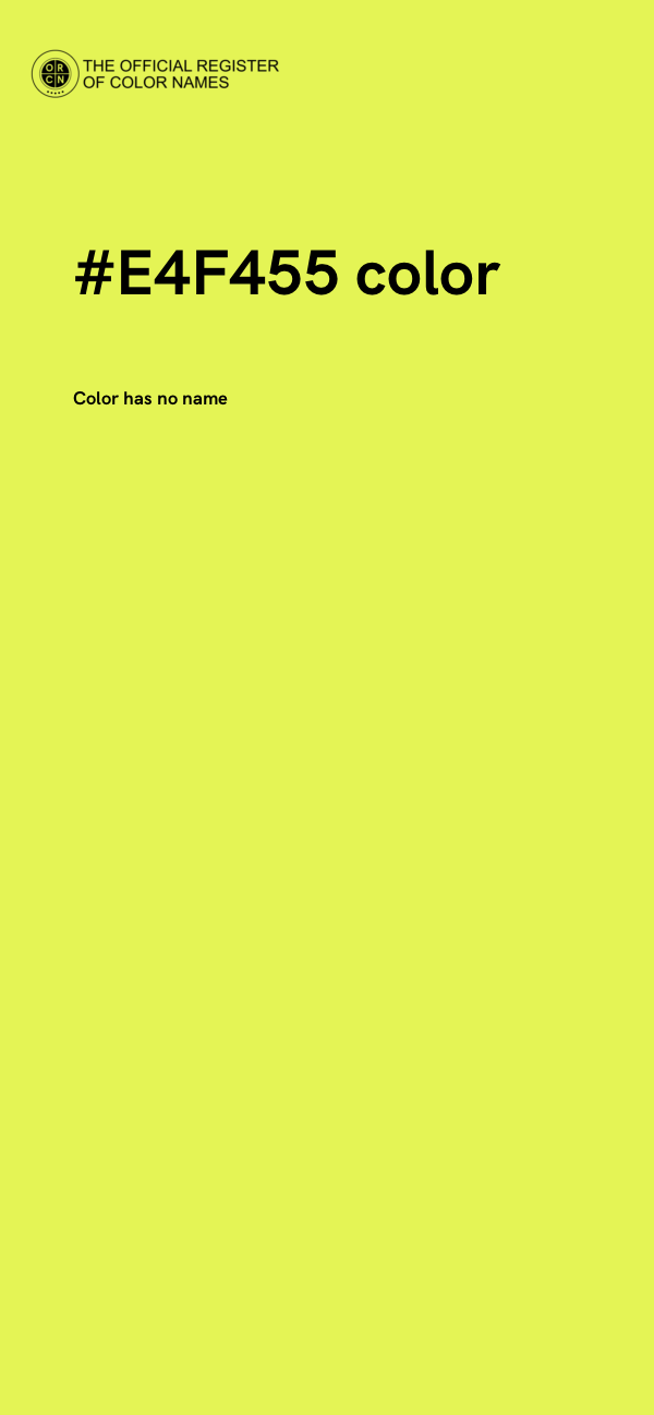 #E4F455 color image
