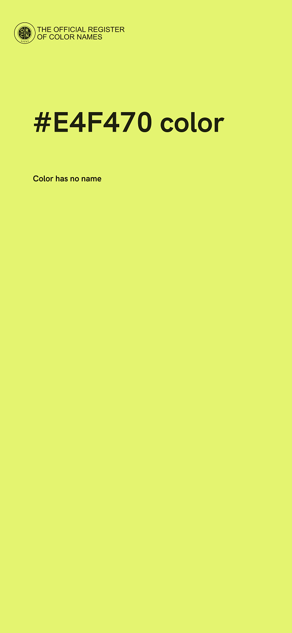 #E4F470 color image