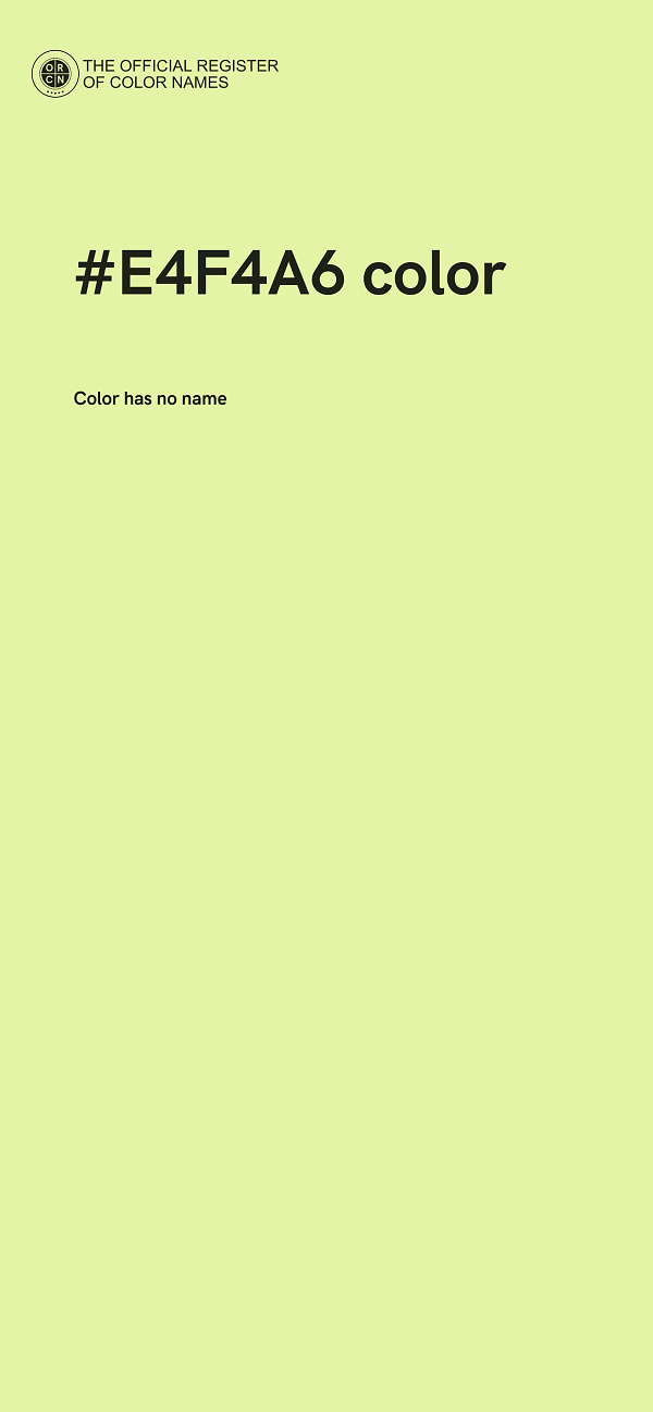 #E4F4A6 color image