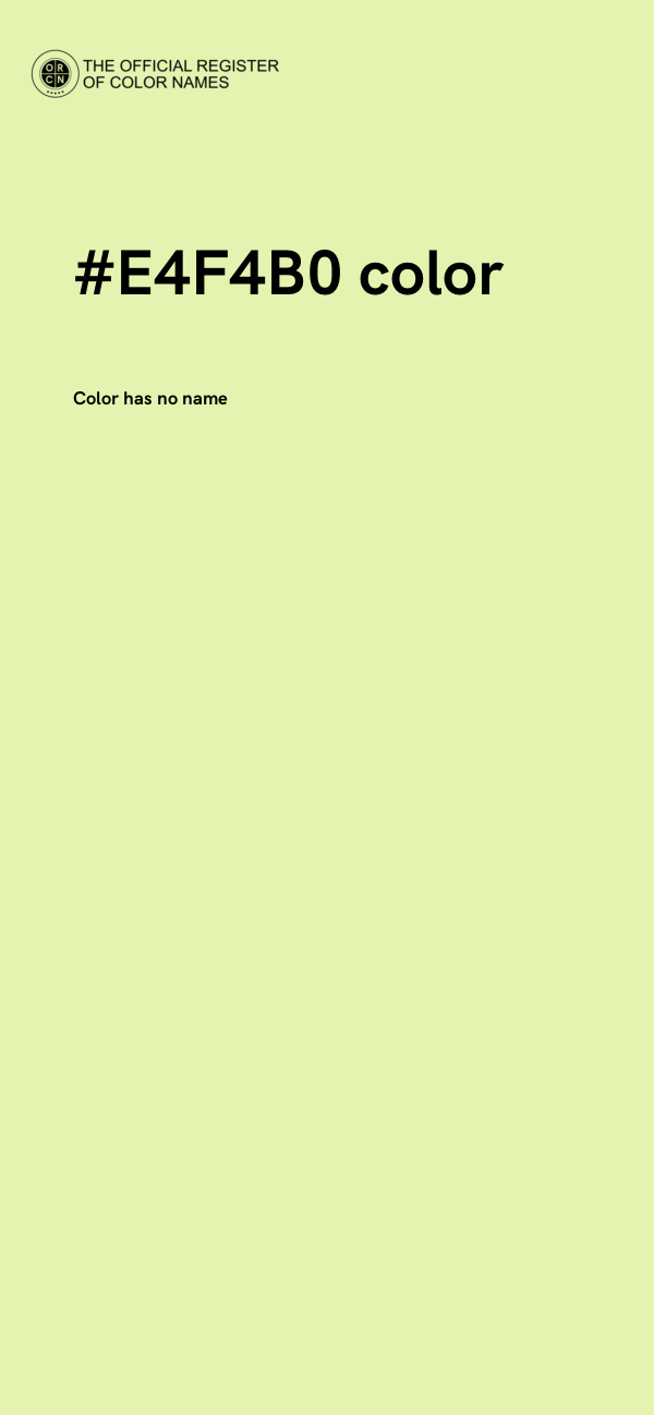 #E4F4B0 color image