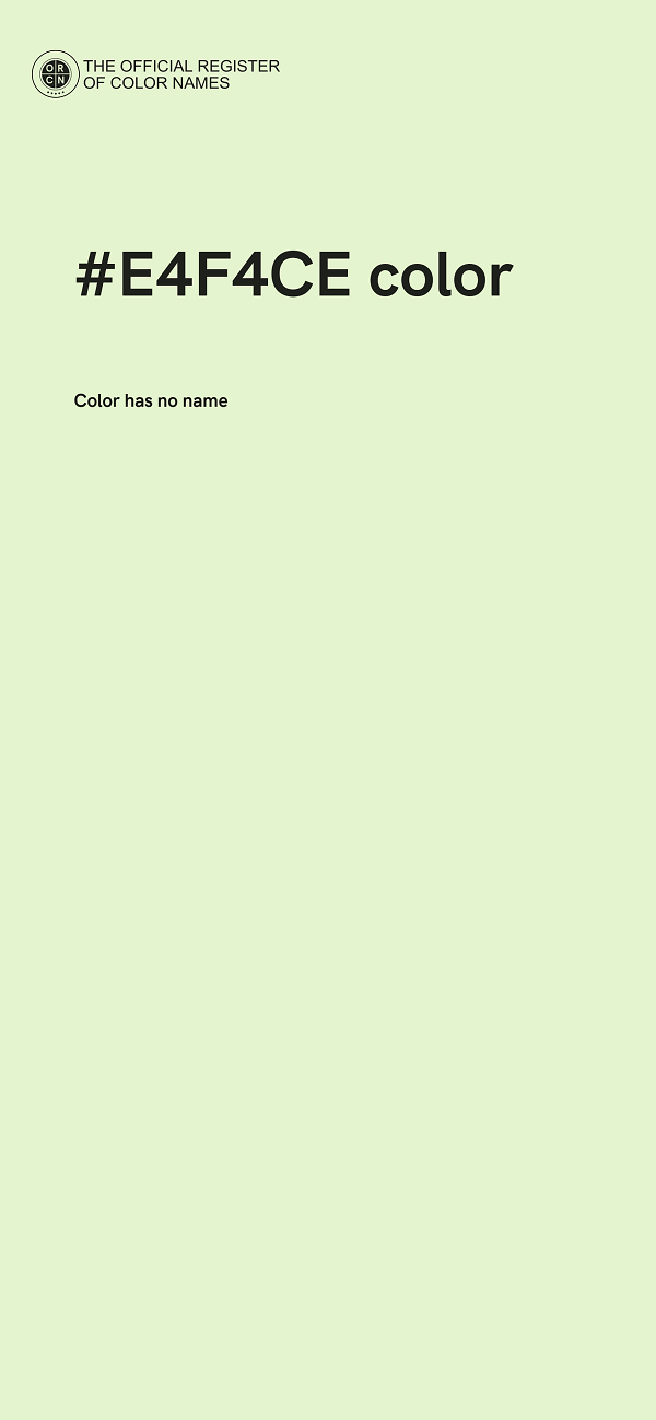 #E4F4CE color image