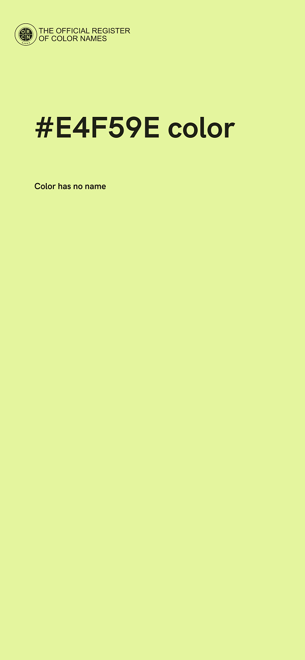 #E4F59E color image