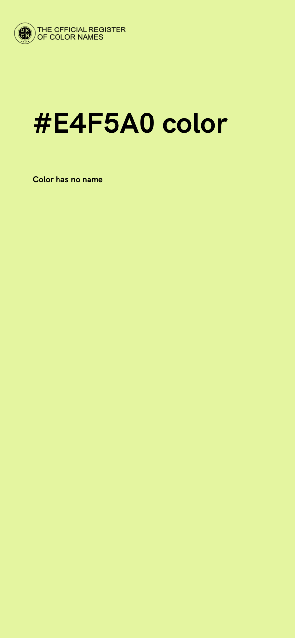 #E4F5A0 color image