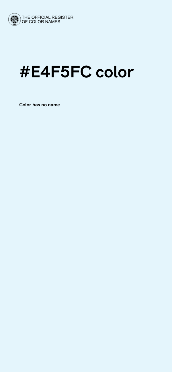 #E4F5FC color image