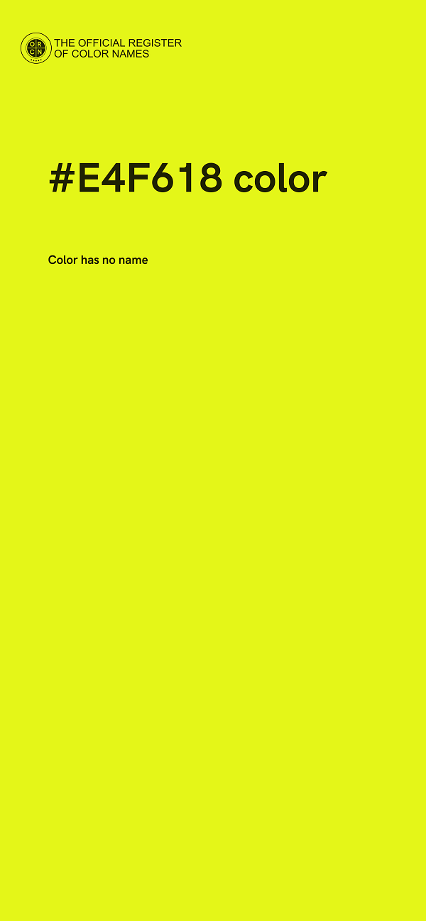 #E4F618 color image