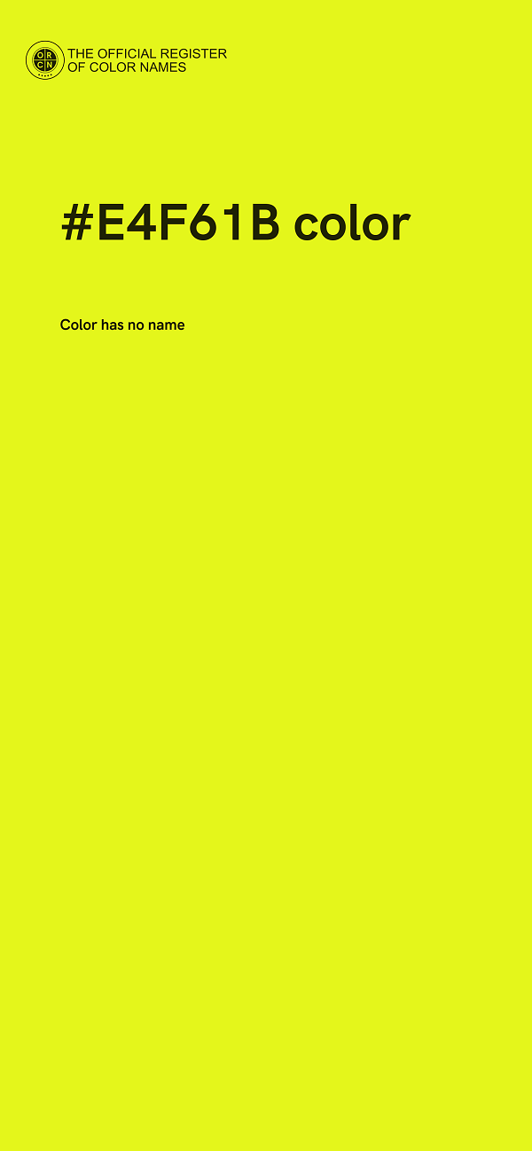 #E4F61B color image