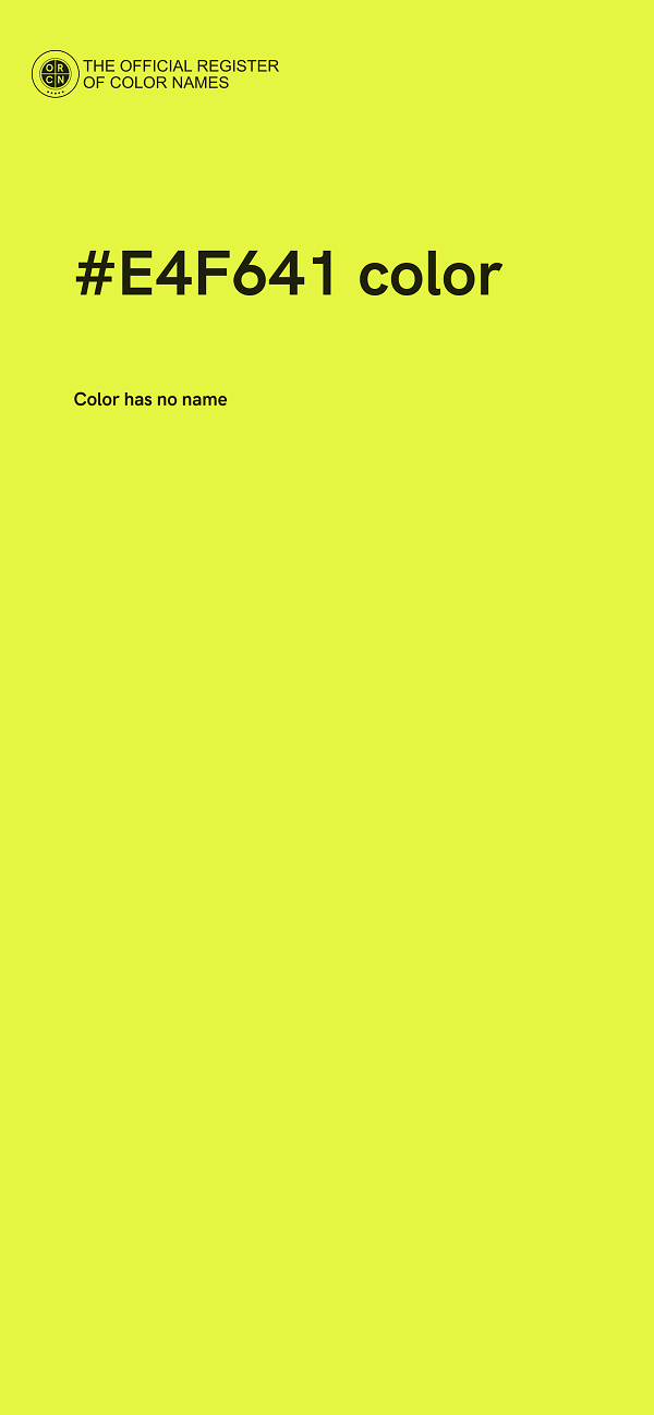 #E4F641 color image