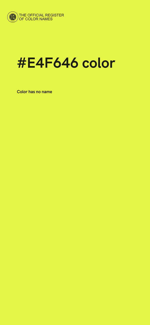 #E4F646 color image