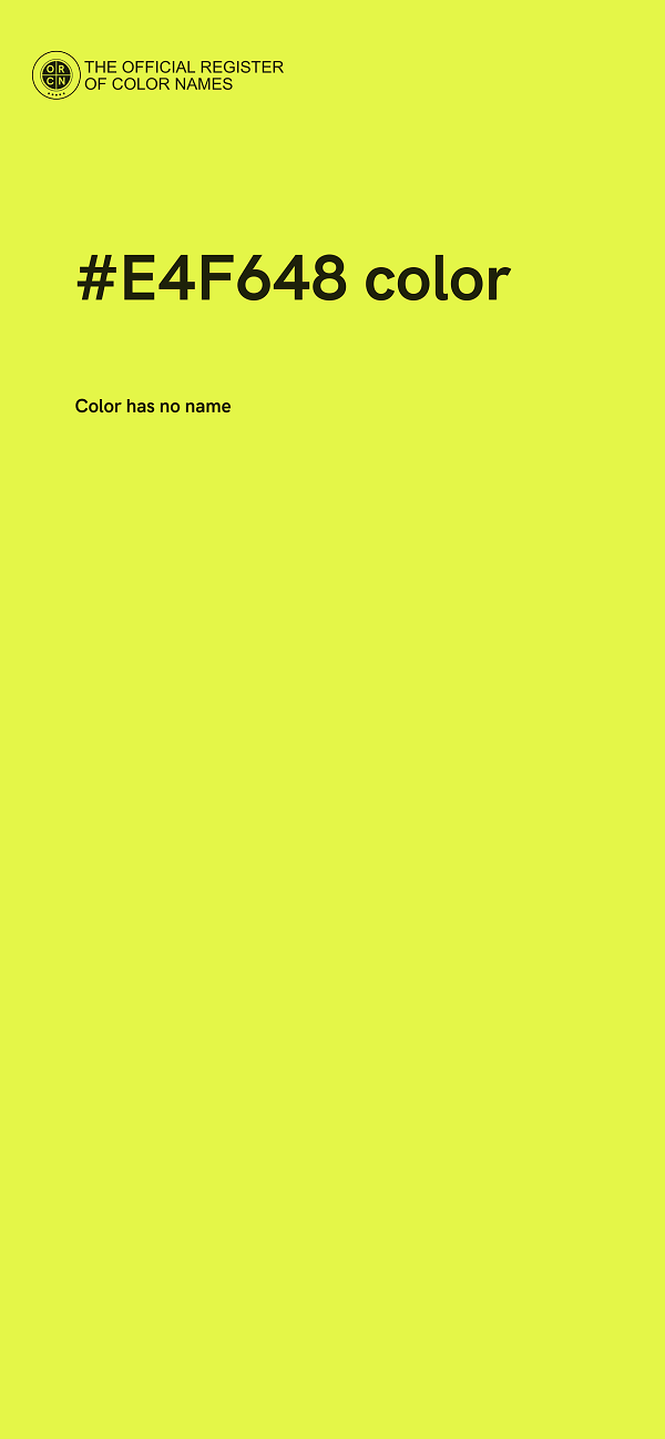 #E4F648 color image