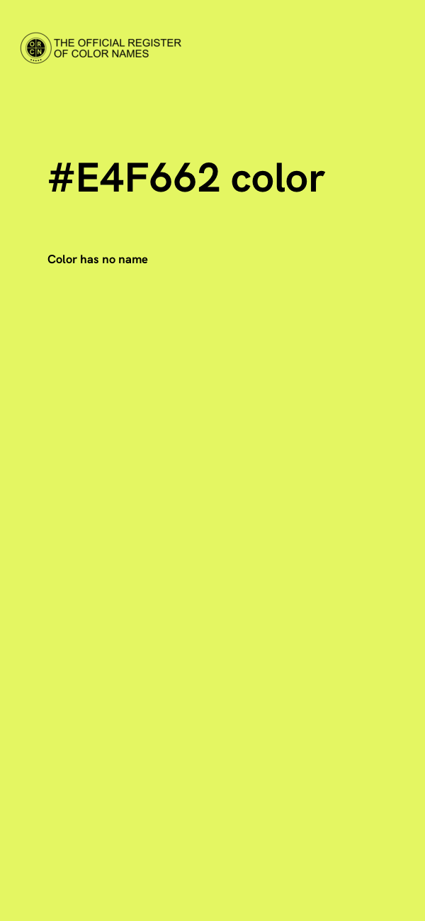 #E4F662 color image