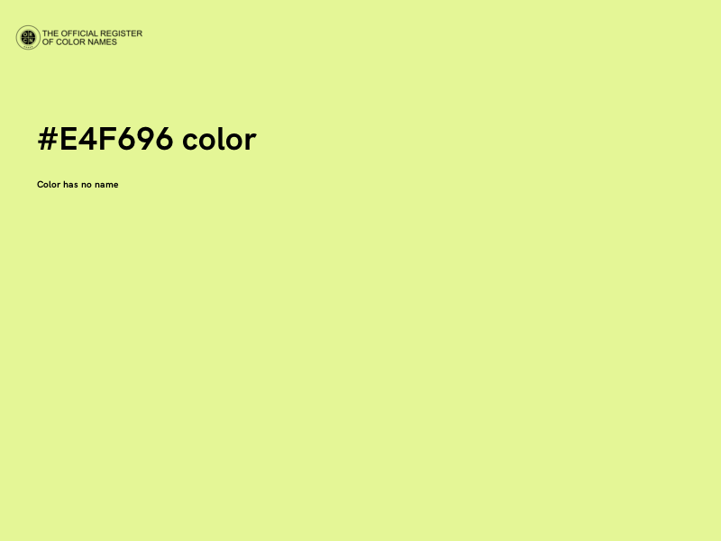 #E4F696 color image