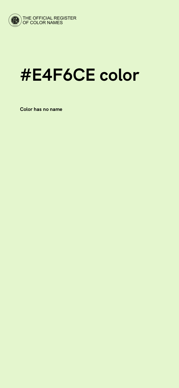 #E4F6CE color image