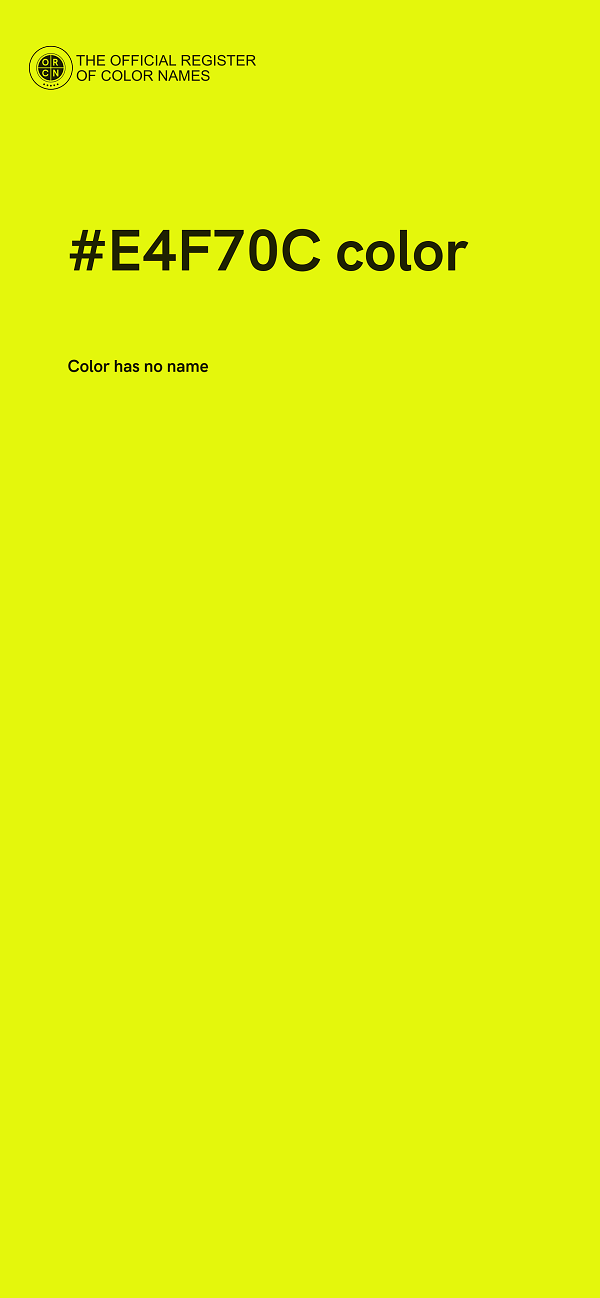 #E4F70C color image