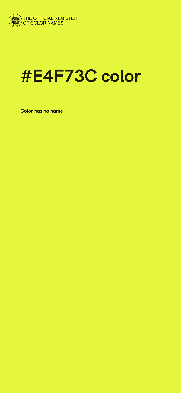 #E4F73C color image