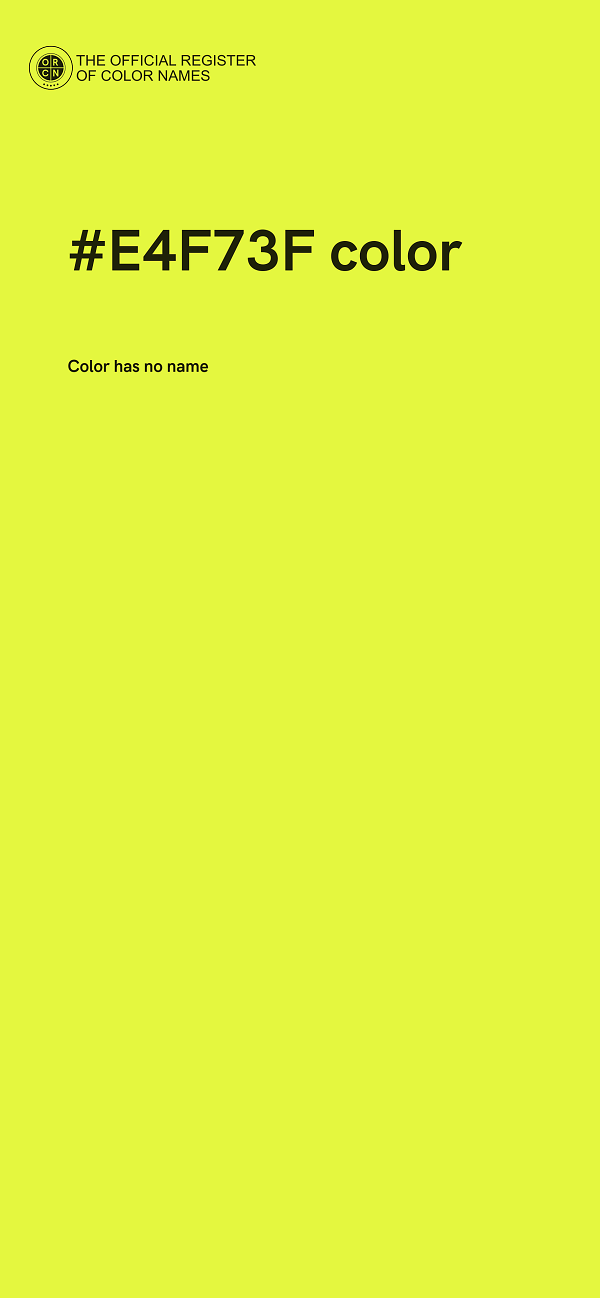 #E4F73F color image