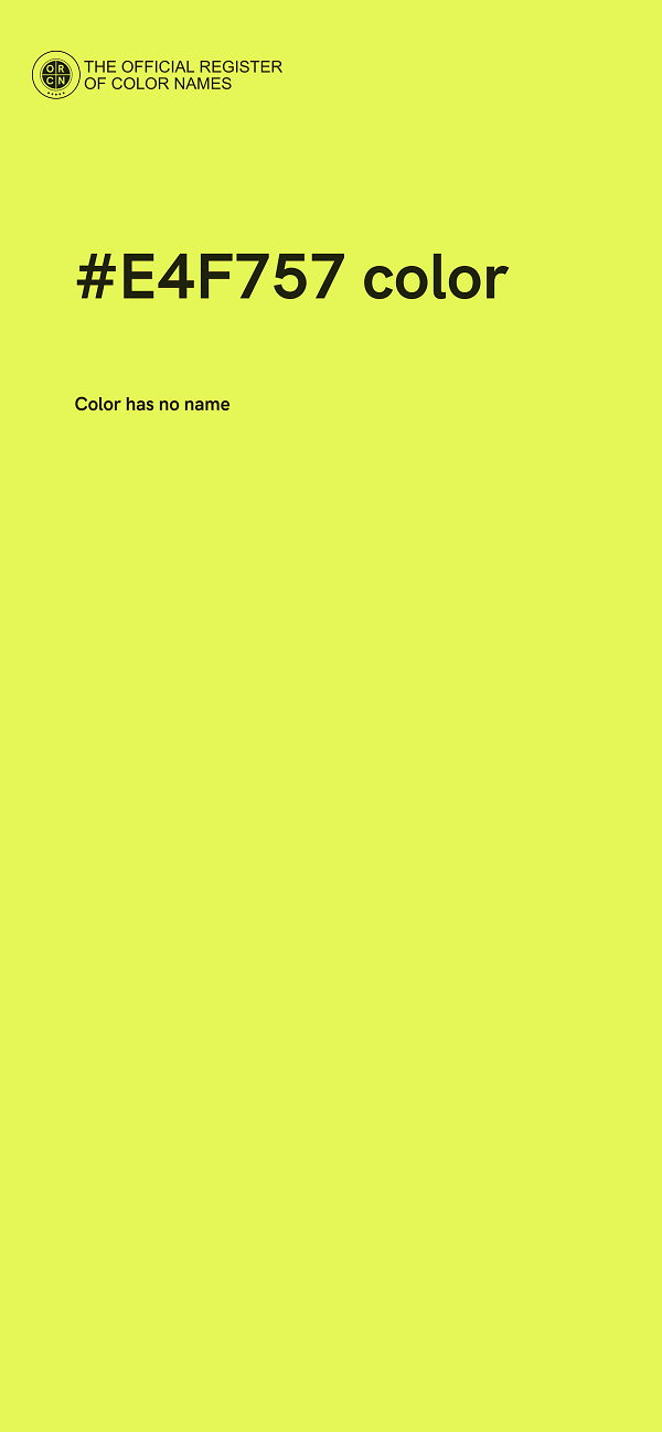 #E4F757 color image