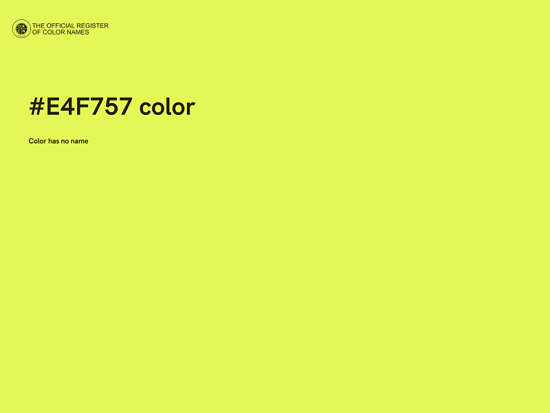 #E4F757 color image