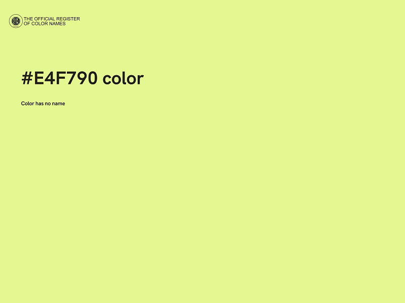 #E4F790 color image