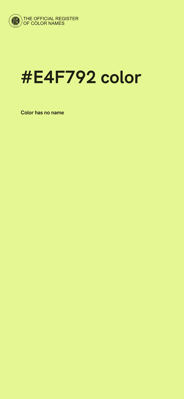#E4F792 color image