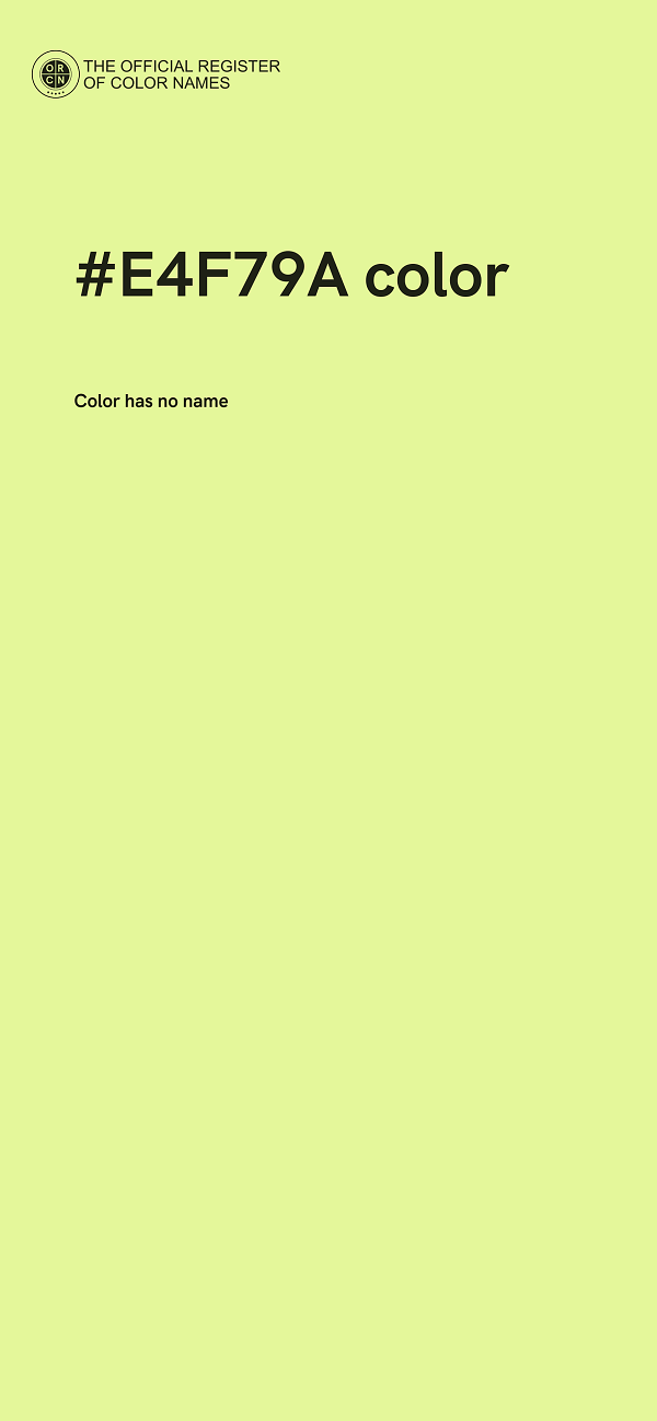 #E4F79A color image