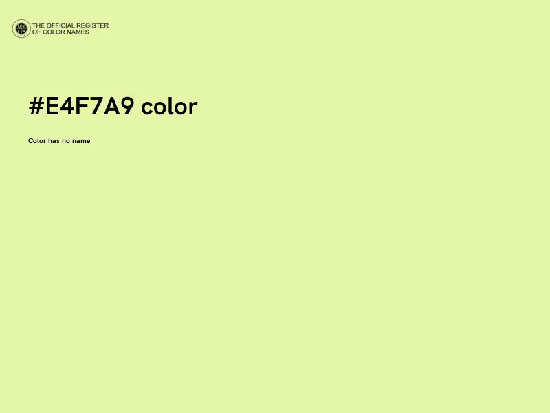 #E4F7A9 color image