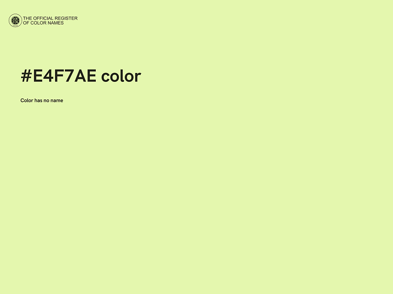 #E4F7AE color image
