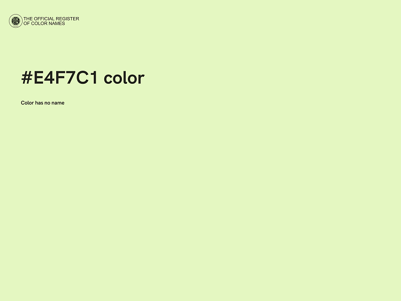 #E4F7C1 color image