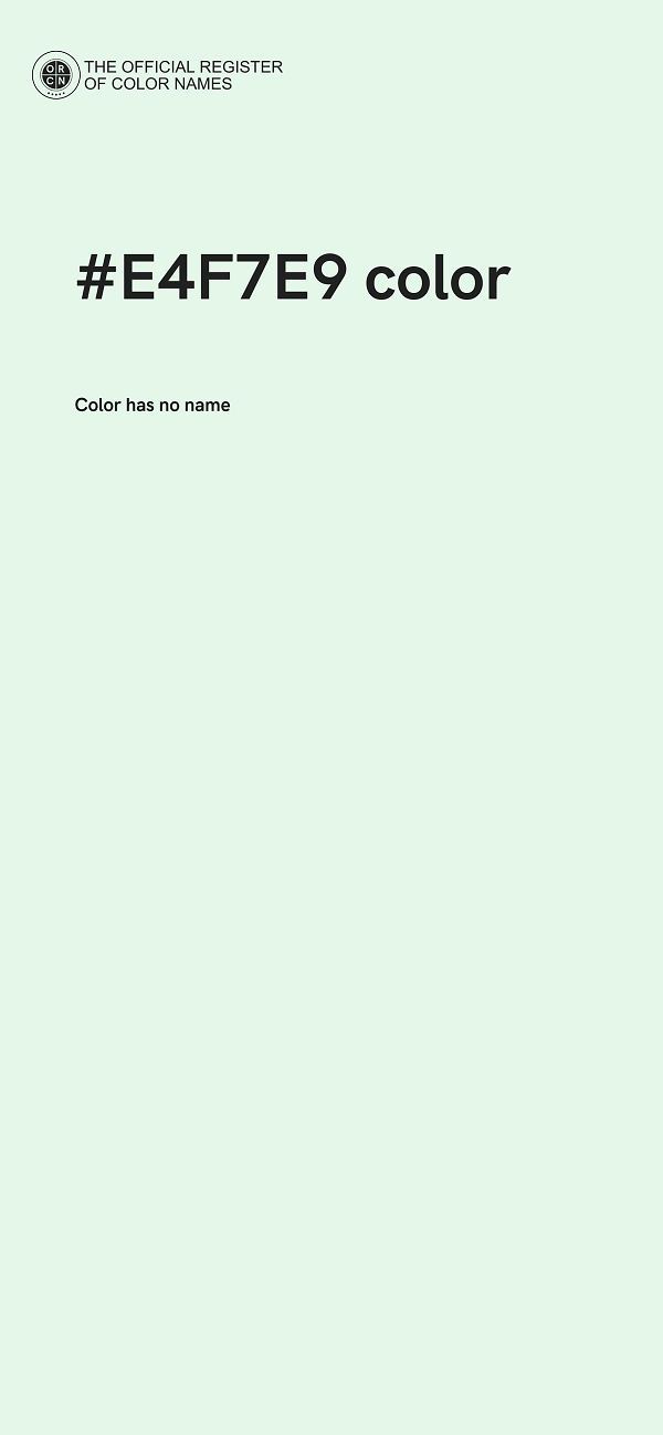 #E4F7E9 color image