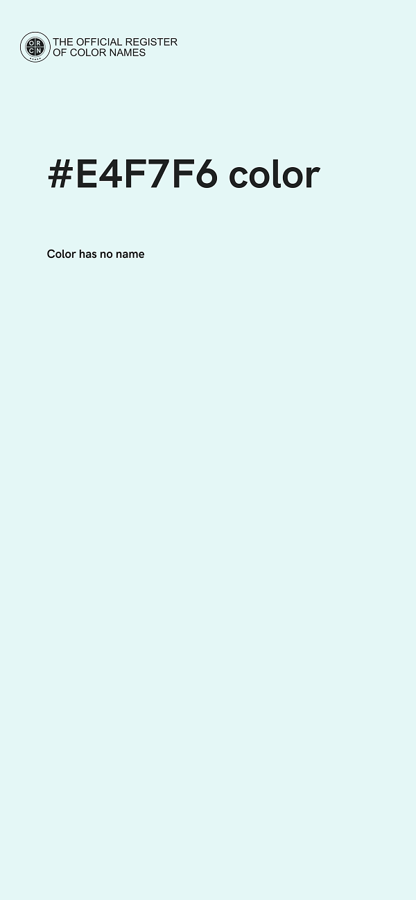 #E4F7F6 color image