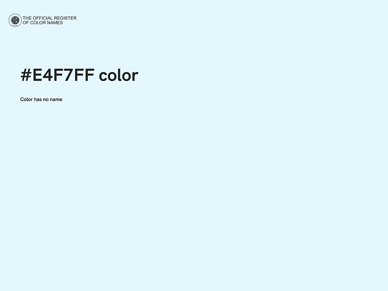 #E4F7FF color image