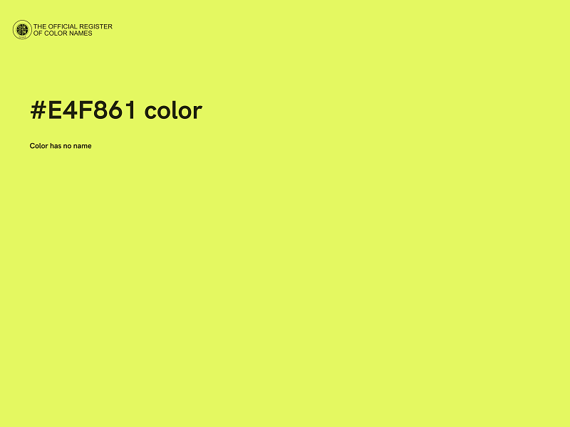 #E4F861 color image