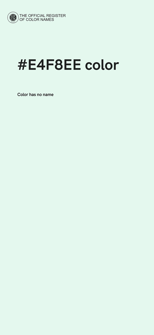 #E4F8EE color image