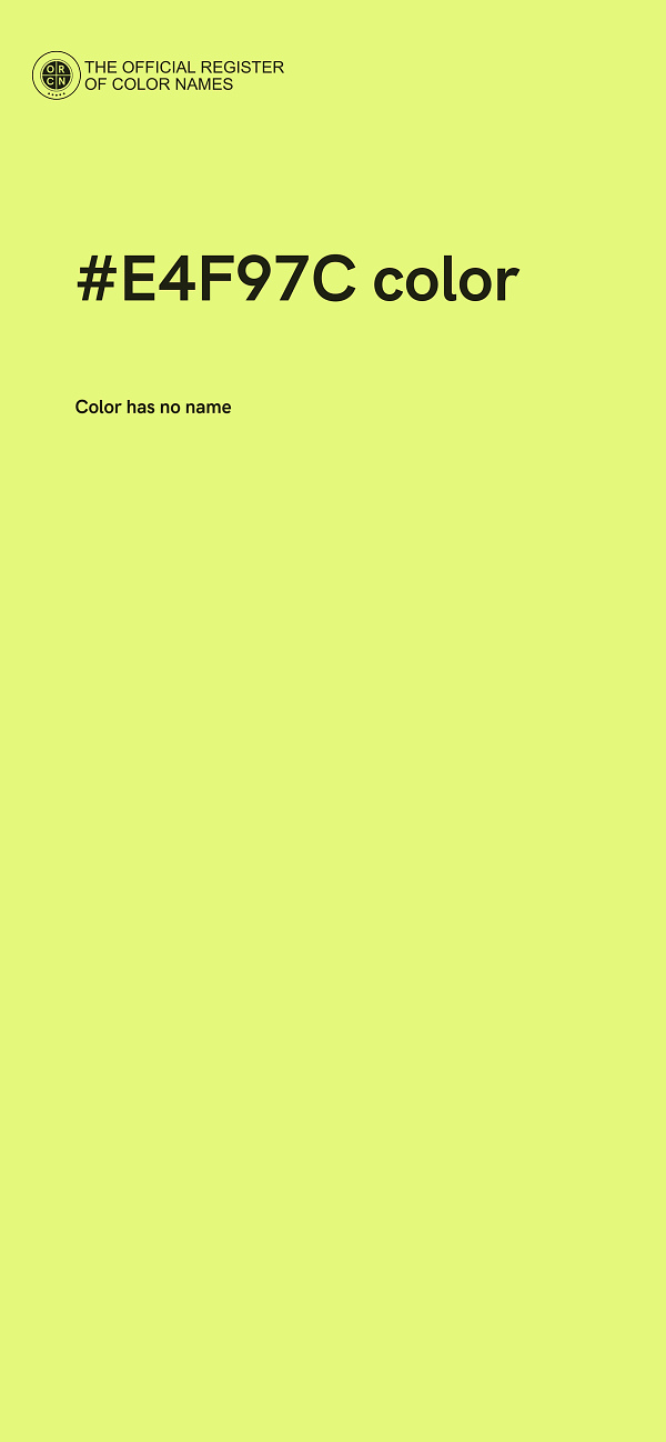 #E4F97C color image