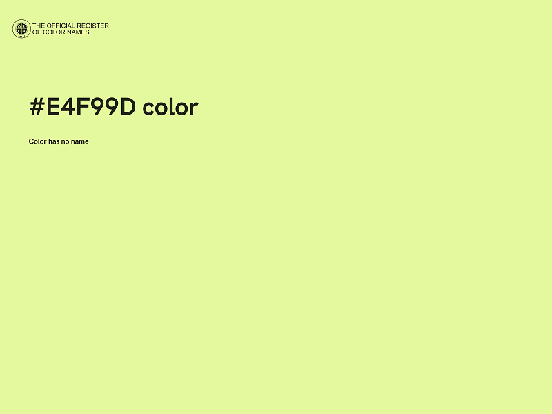 #E4F99D color image