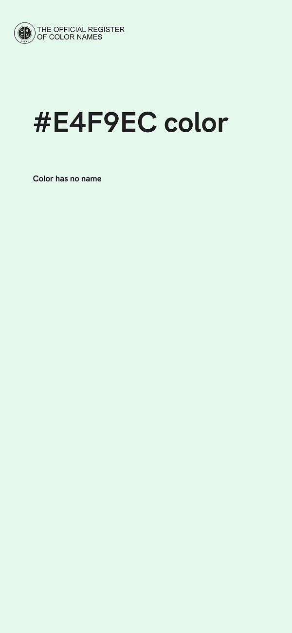 #E4F9EC color image