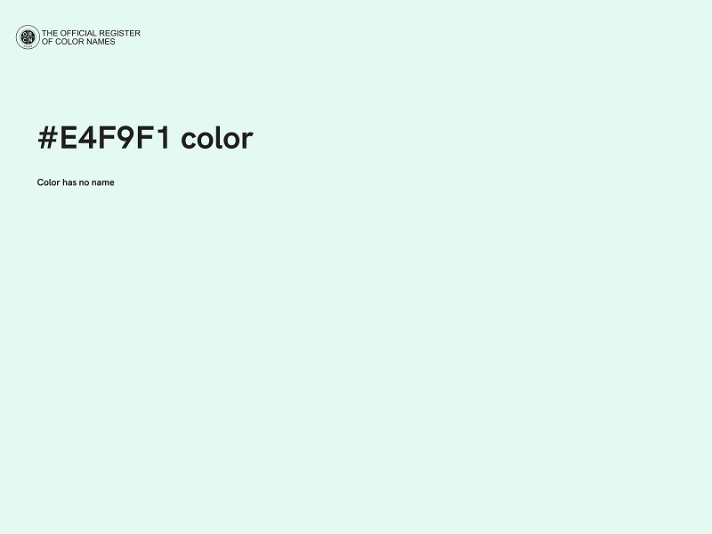 #E4F9F1 color image