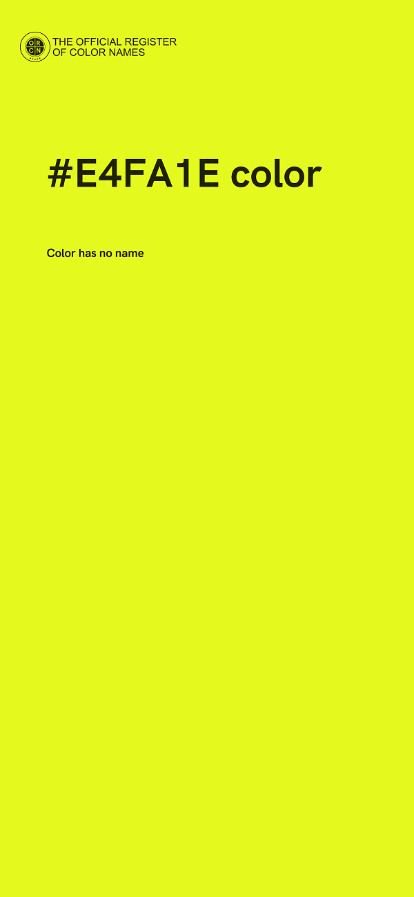 #E4FA1E color image