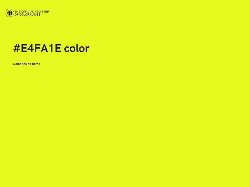 #E4FA1E color image