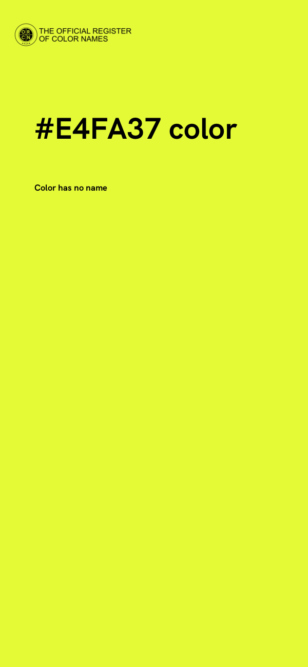 #E4FA37 color image