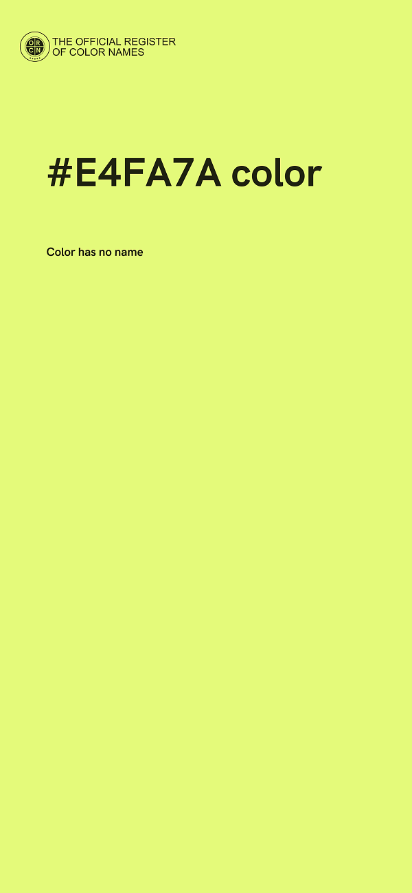 #E4FA7A color image