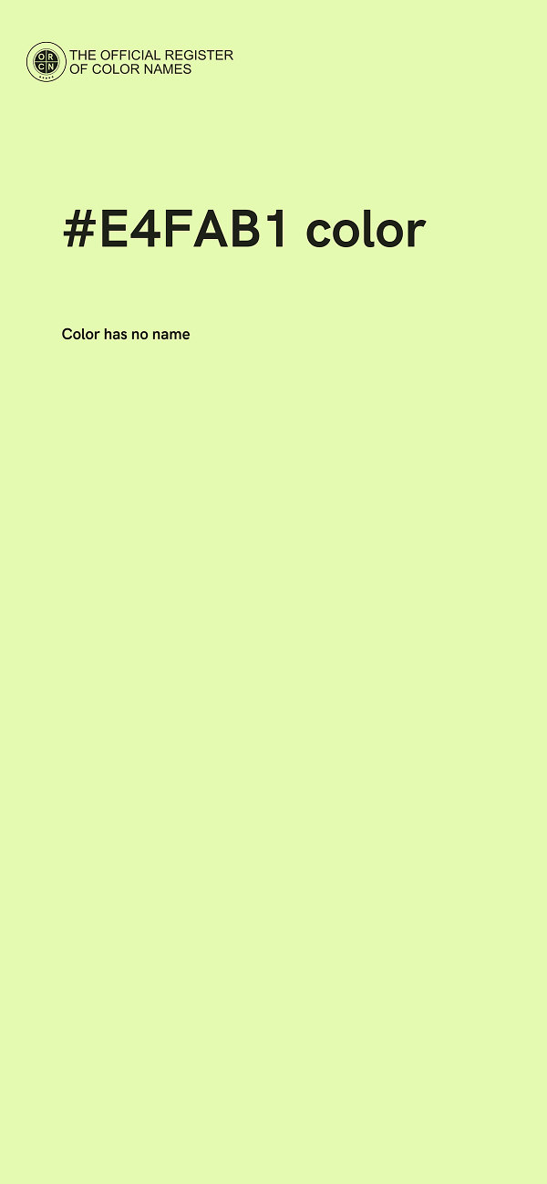 #E4FAB1 color image