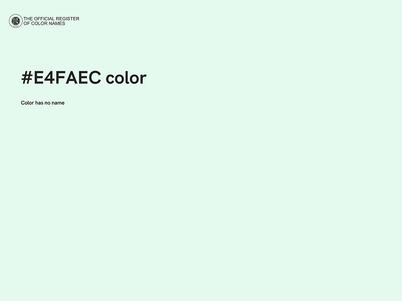 #E4FAEC color image