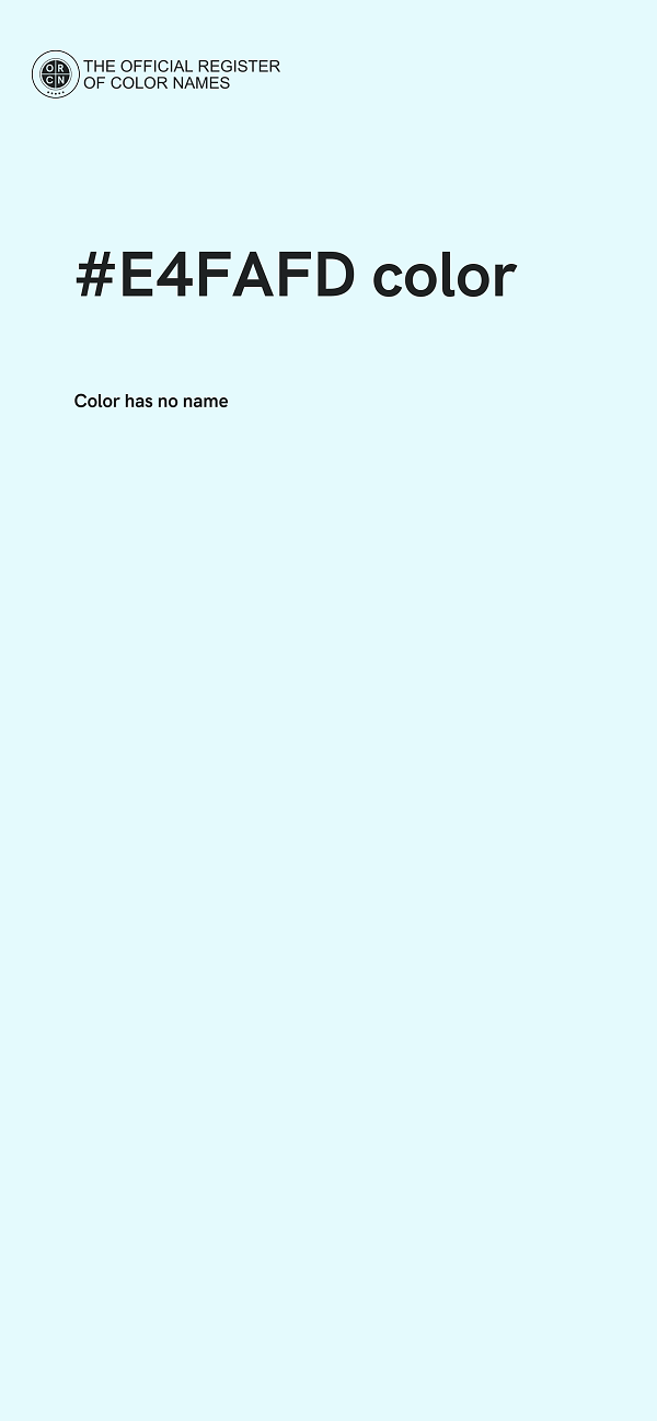 #E4FAFD color image