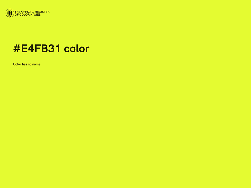 #E4FB31 color image