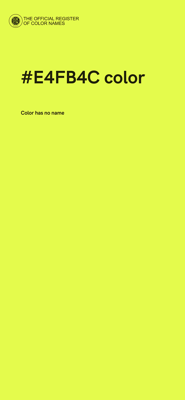#E4FB4C color image