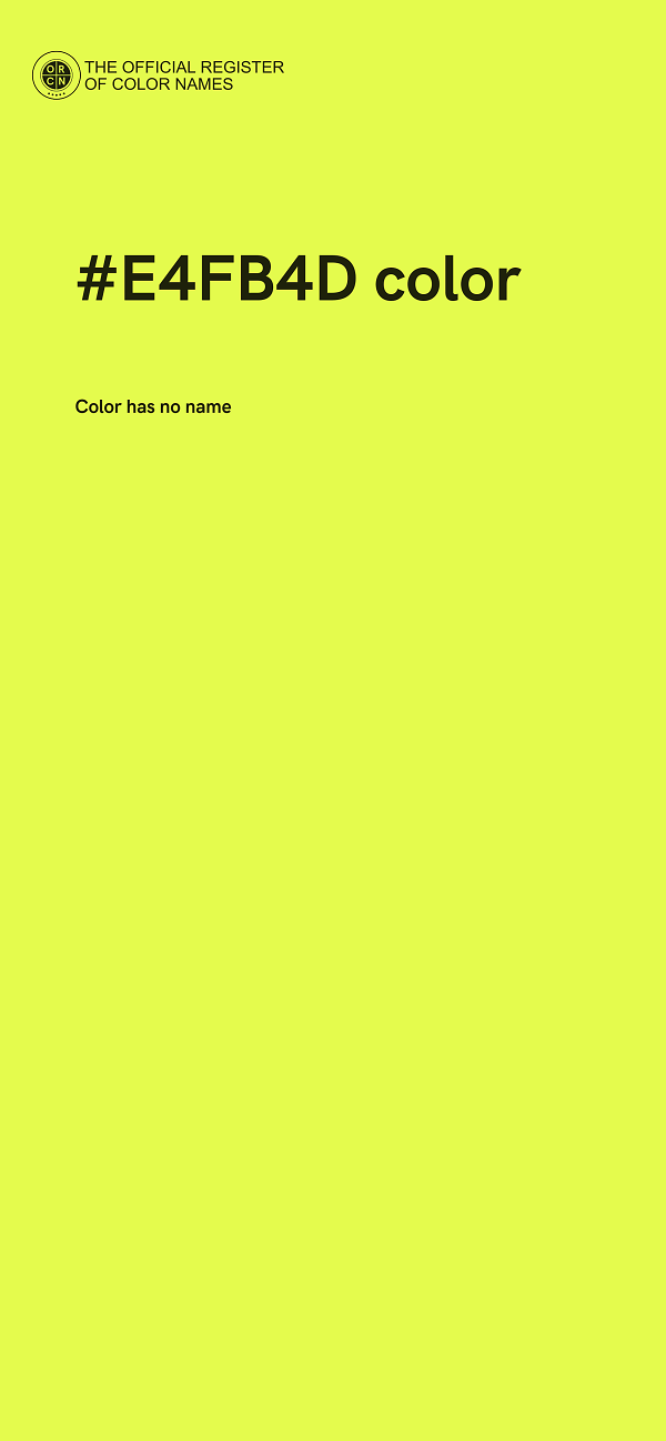 #E4FB4D color image